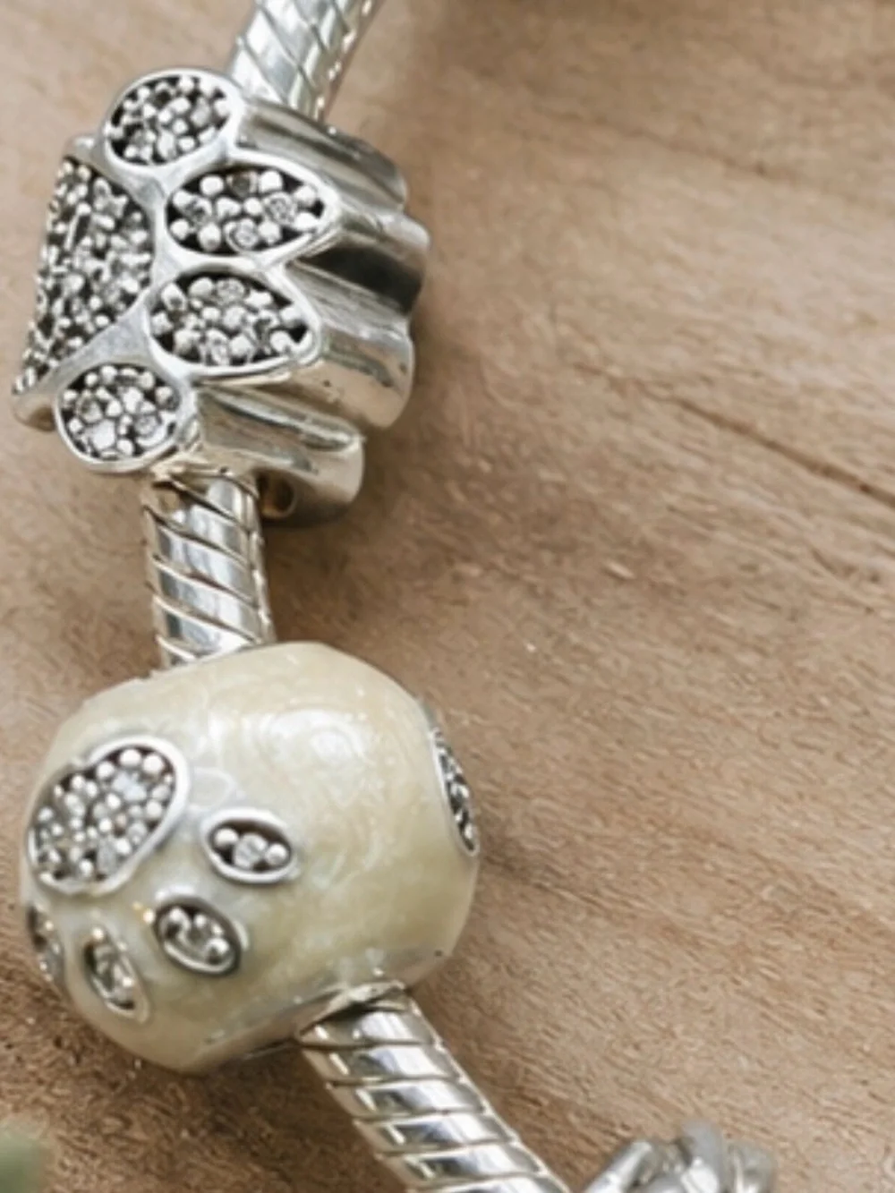 PANDORA 925 STERLING SILVER CHARM BRACELET WITH PET CHARMS  Classic Timeless